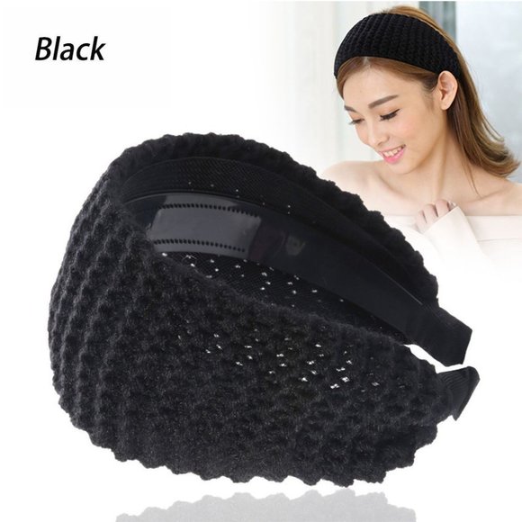 Wide Winter Wool Knitted Headband Handmade Headwear Hair Accessories Head Wrap